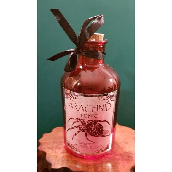 Halloween Broom & Co Set of 3 Glass Potion Bottles W/ Cork Stoppers 6.5" Tall - Picture 7 of 8